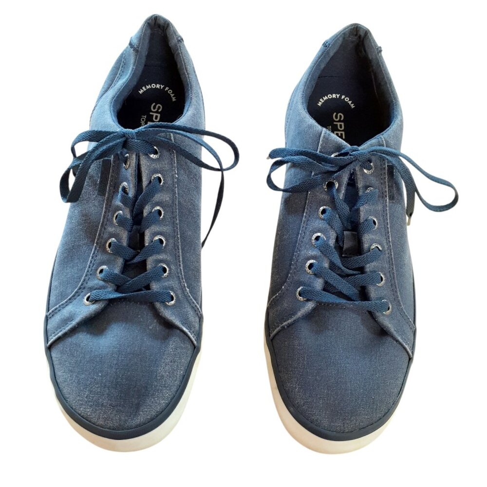 Sperry Top -Sider Mainsail LTT Mens Sneaker Size 12 Navy Blue Lace Up Canvas